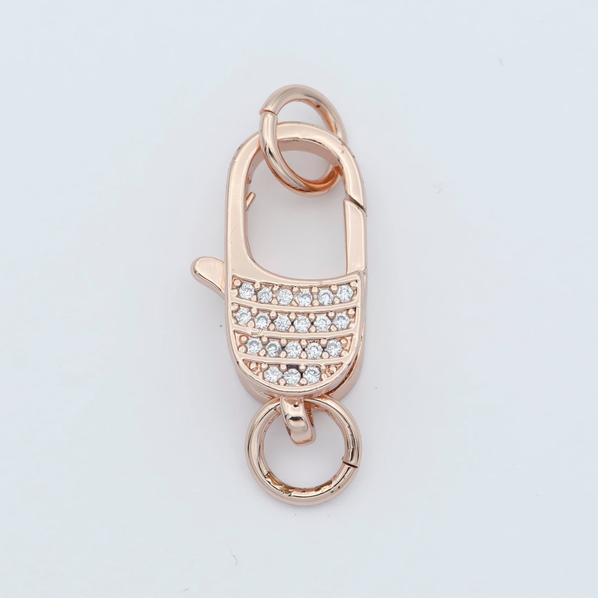 Micro Pave Gold Filled CZ Lobster Clasp End Clasp For DIY Jewelry Making Necklace Bracelet Anklet L-301~L-304 - DLUXCA