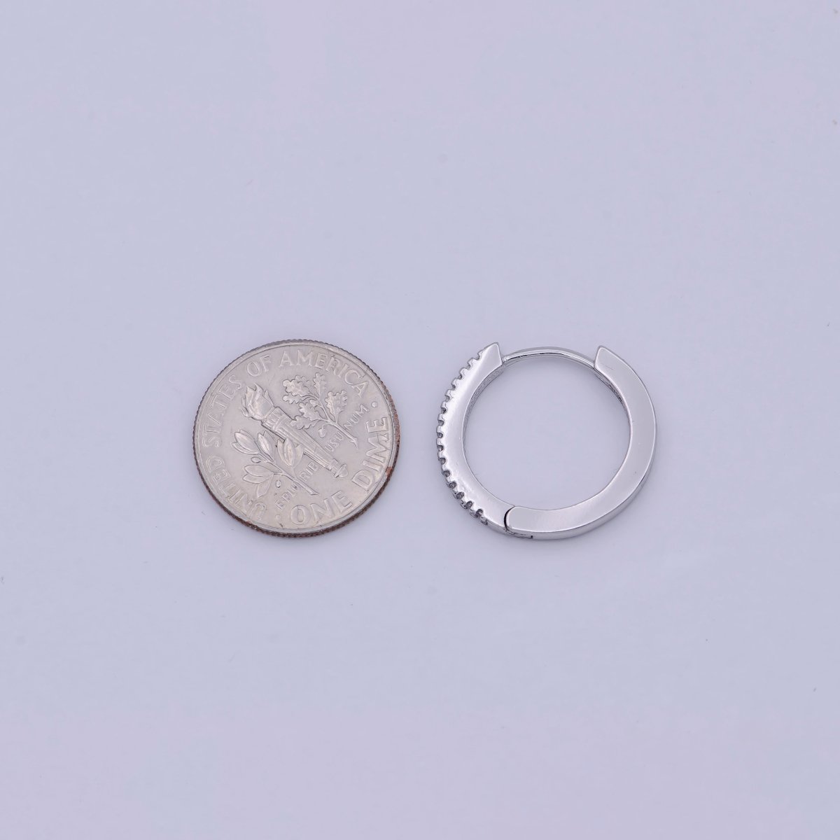 Micro Pave Huggie Earrings Gold / Silver Huggie Hoops • Minimalist Gold Earrings • Perfect Gift for Her T-016 - DLUXCA