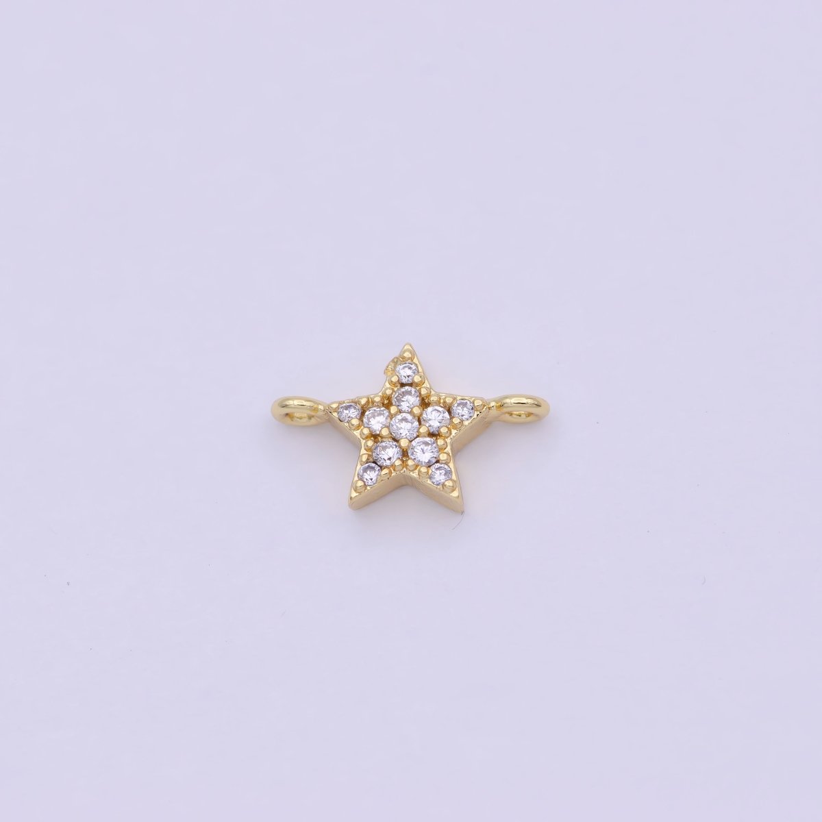 Mini 14k Gold Filled Heart, Star Charm Connector for Bracelet Necklace Earring Link Connector Supply F-001 F-003 - DLUXCA