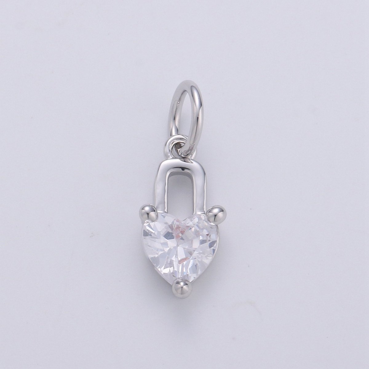 Mini 24k Gold Filled Heart Charms, Gold Filled Love Charm, Cubic Charm ,Gold Love Lock charm Relationship Jewelry Inspired D-563 D-564 - DLUXCA
