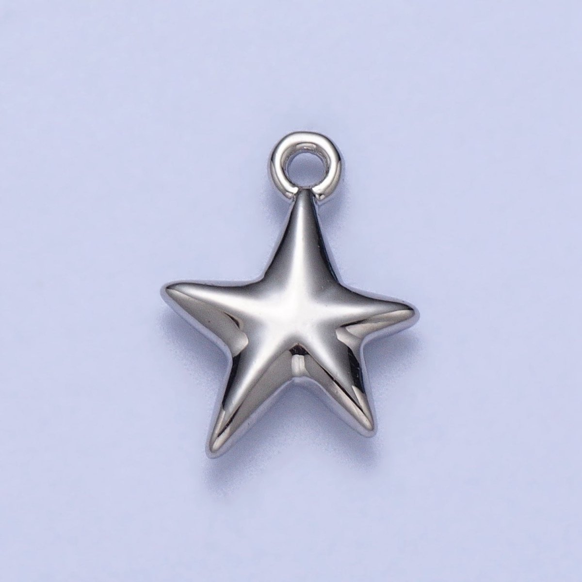 Mini Celestial Puffed Star Add-On Charm in Gold & Silver | AC-036 AC-037 - DLUXCA
