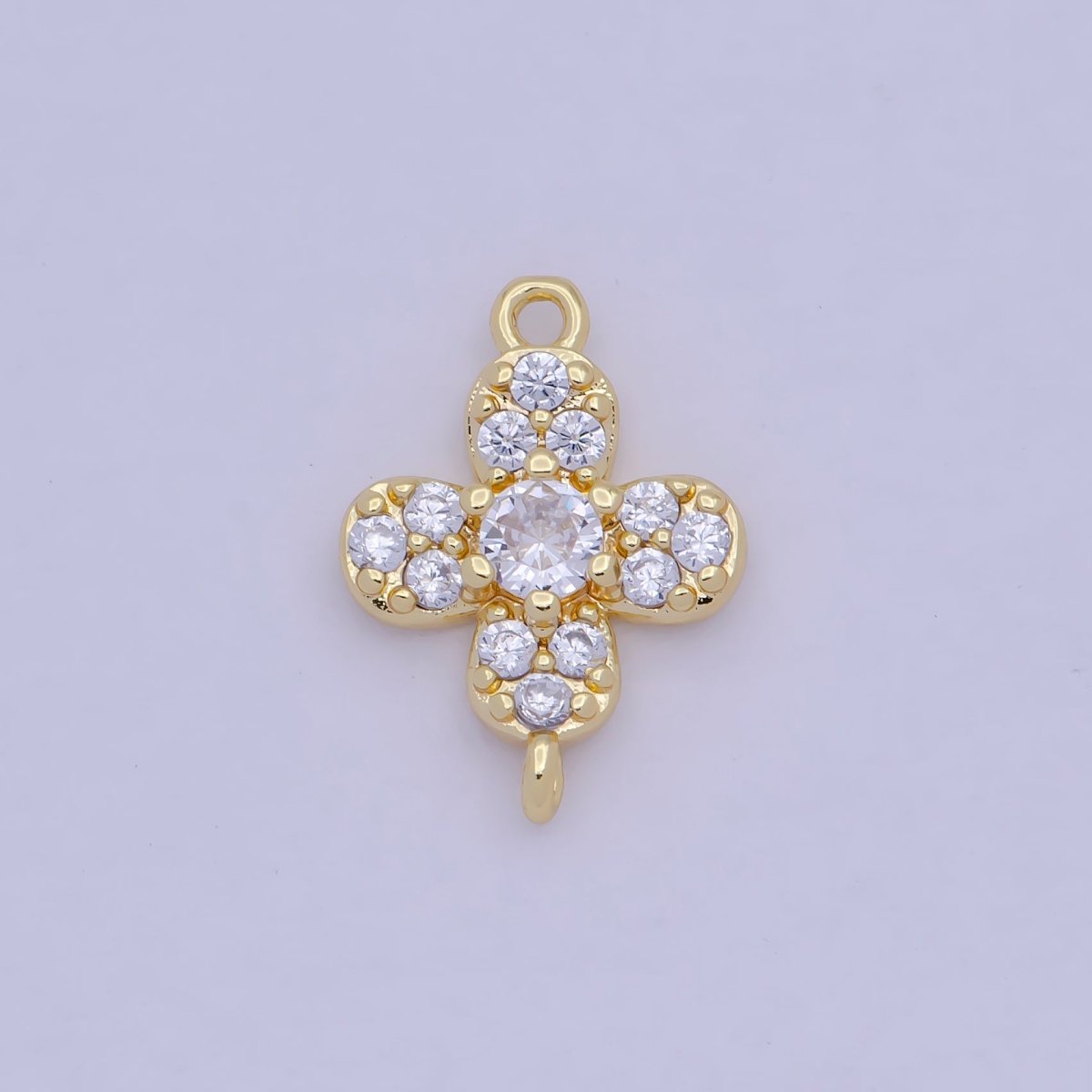 Mini Cross Charm Connector for Earring Bracelet Necklace Link Connector F-797 - DLUXCA