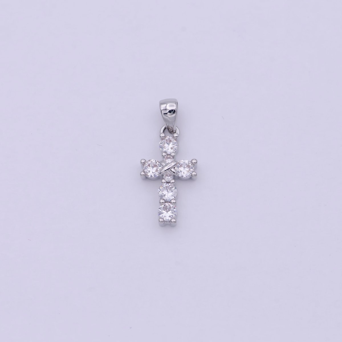 Mini Cross Charm Gold Filled Cross Pendant Add on Charm for Bracelet Necklace Earring H-104 H-106 - DLUXCA