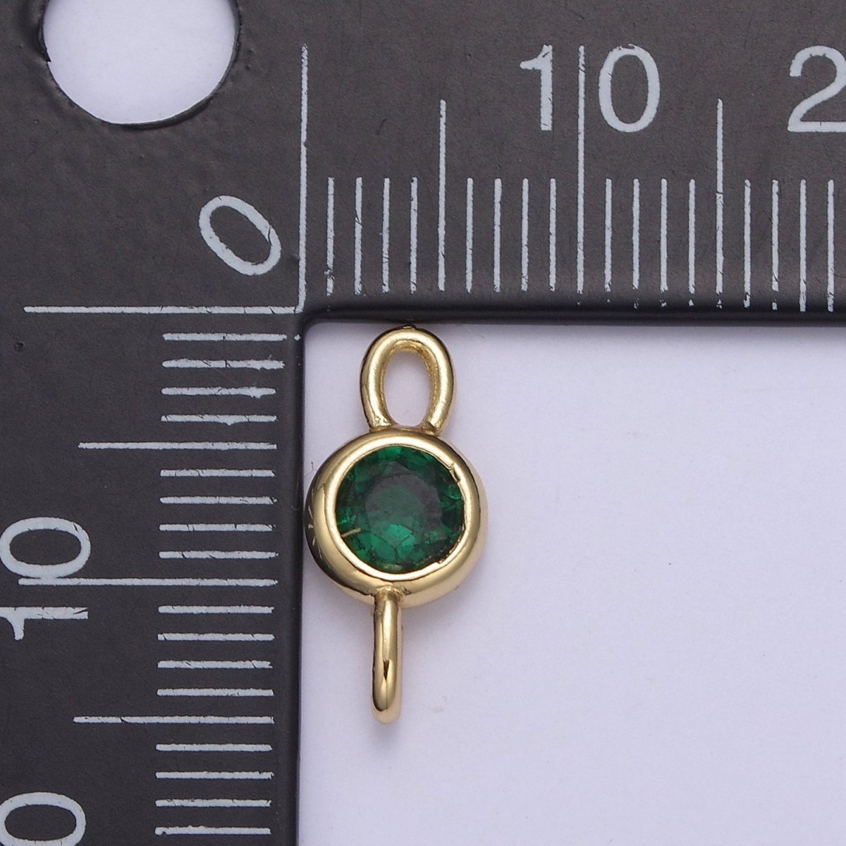 Mini Cz Charm 14.7x6.5mm Cubic Zirconia Link Connectors for jewelry Making Earring Necklace Bracelet connectors F-690~F-693 - DLUXCA