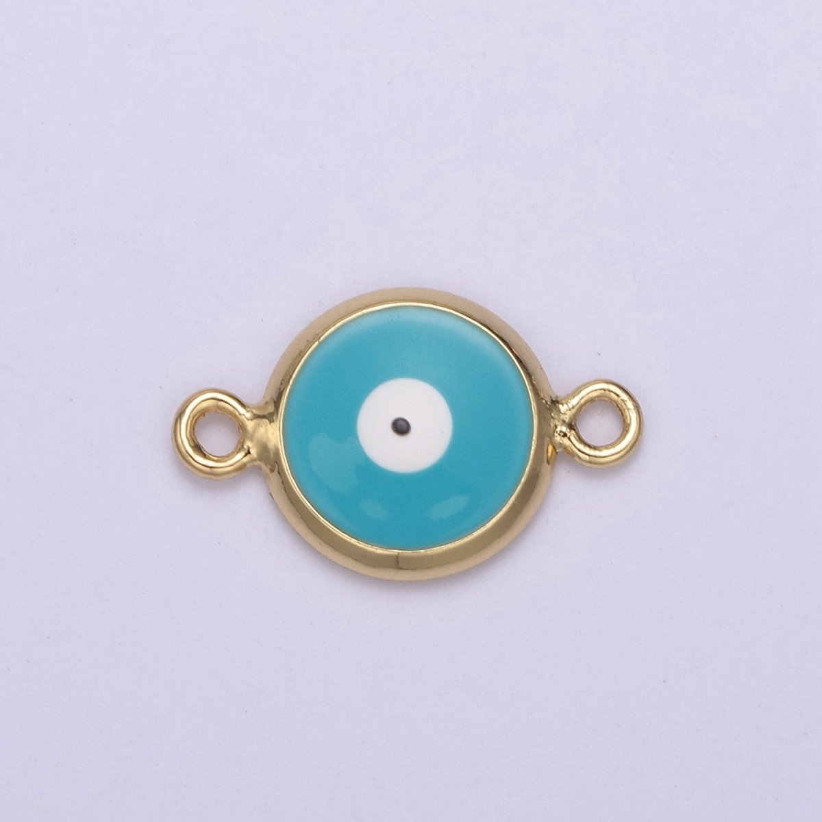 Mini Evil Eye Connector, Gold Filled Evil Eye Jewelry, Lucky Eye Jewelry, Evil Eye Charms, Evil Eye Jewelry, Good Luck Charms N-121 - N-130 - DLUXCA