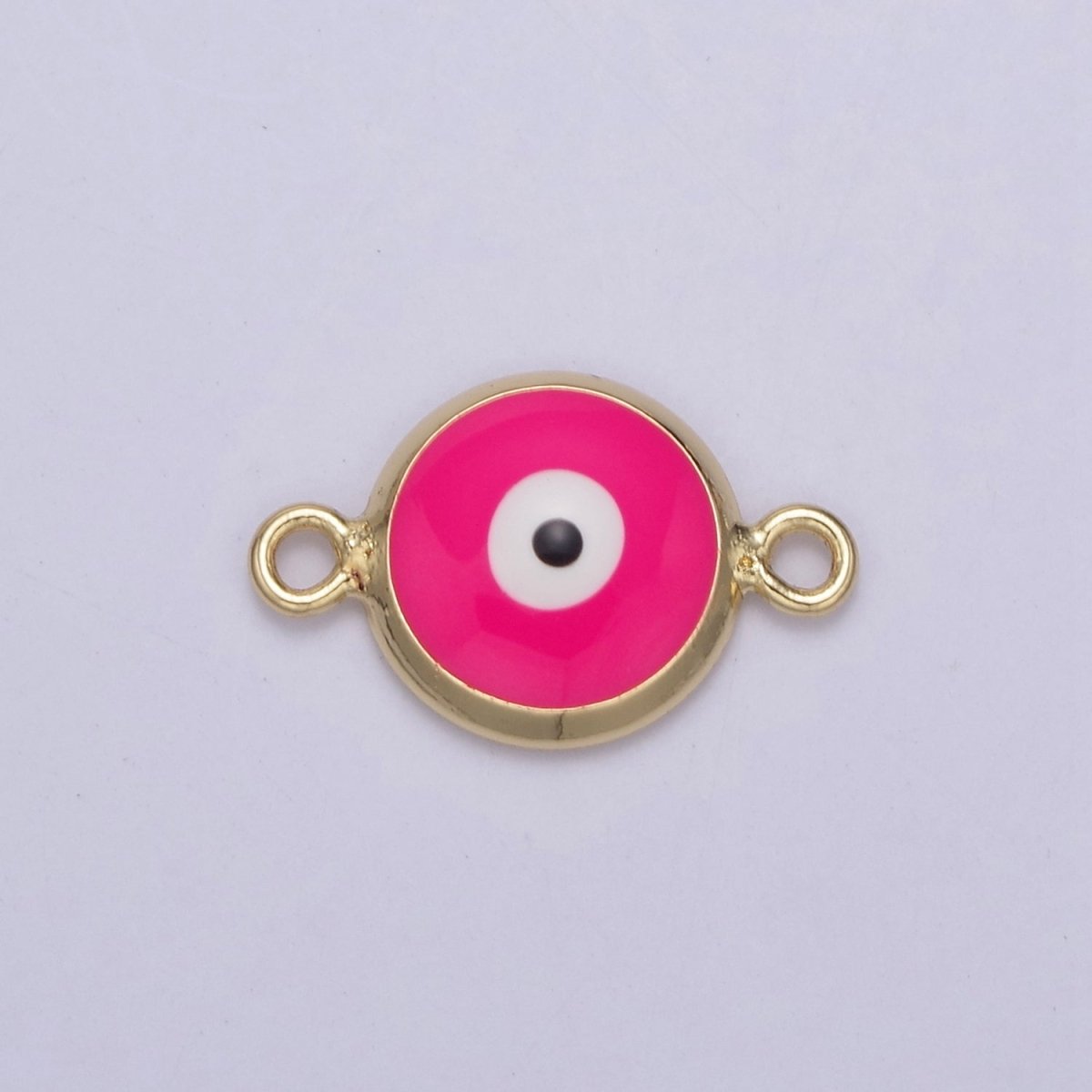 Mini Evil Eye Connector, Gold Filled Evil Eye Jewelry, Lucky Eye Jewelry, Evil Eye Charms, Evil Eye Jewelry, Good Luck Charms N-121 - N-130 - DLUXCA