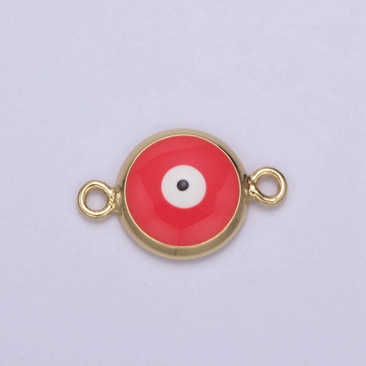 Mini Evil Eye Connector, Gold Filled Evil Eye Jewelry, Lucky Eye Jewelry, Evil Eye Charms, Evil Eye Jewelry, Good Luck Charms N-121 - N-130 - DLUXCA