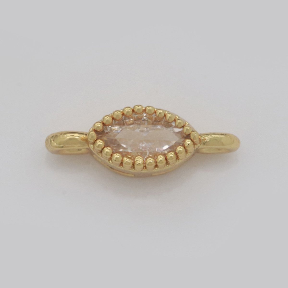 Mini Eye Charm Connector Cubic Cz Colorful Link Connector for Necklace Bracelet Earring Supply F-924~F-931 - DLUXCA