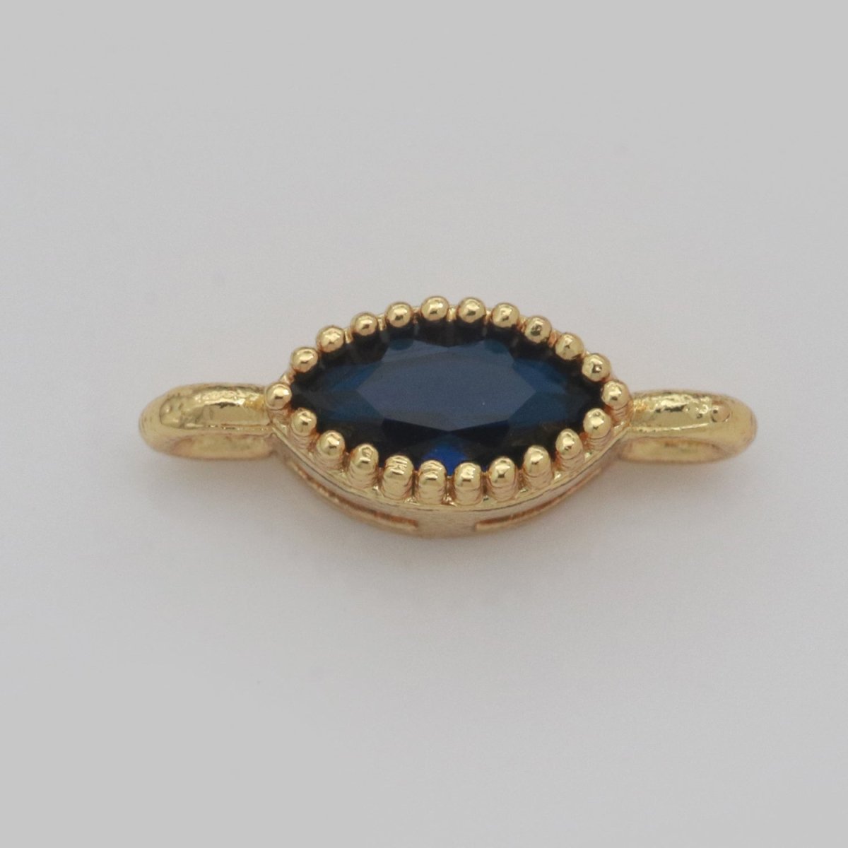 Mini Eye Charm Connector Cubic Cz Colorful Link Connector for Necklace Bracelet Earring Supply F-924~F-931 - DLUXCA