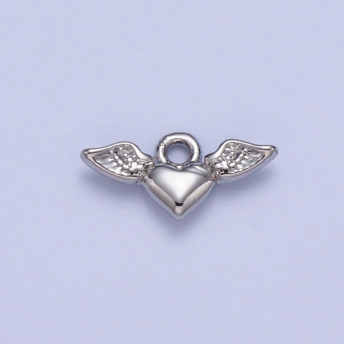 Mini Flying Angel-Winged Heart Love Charm in Gold & Silver | AC050 AC051 - DLUXCA