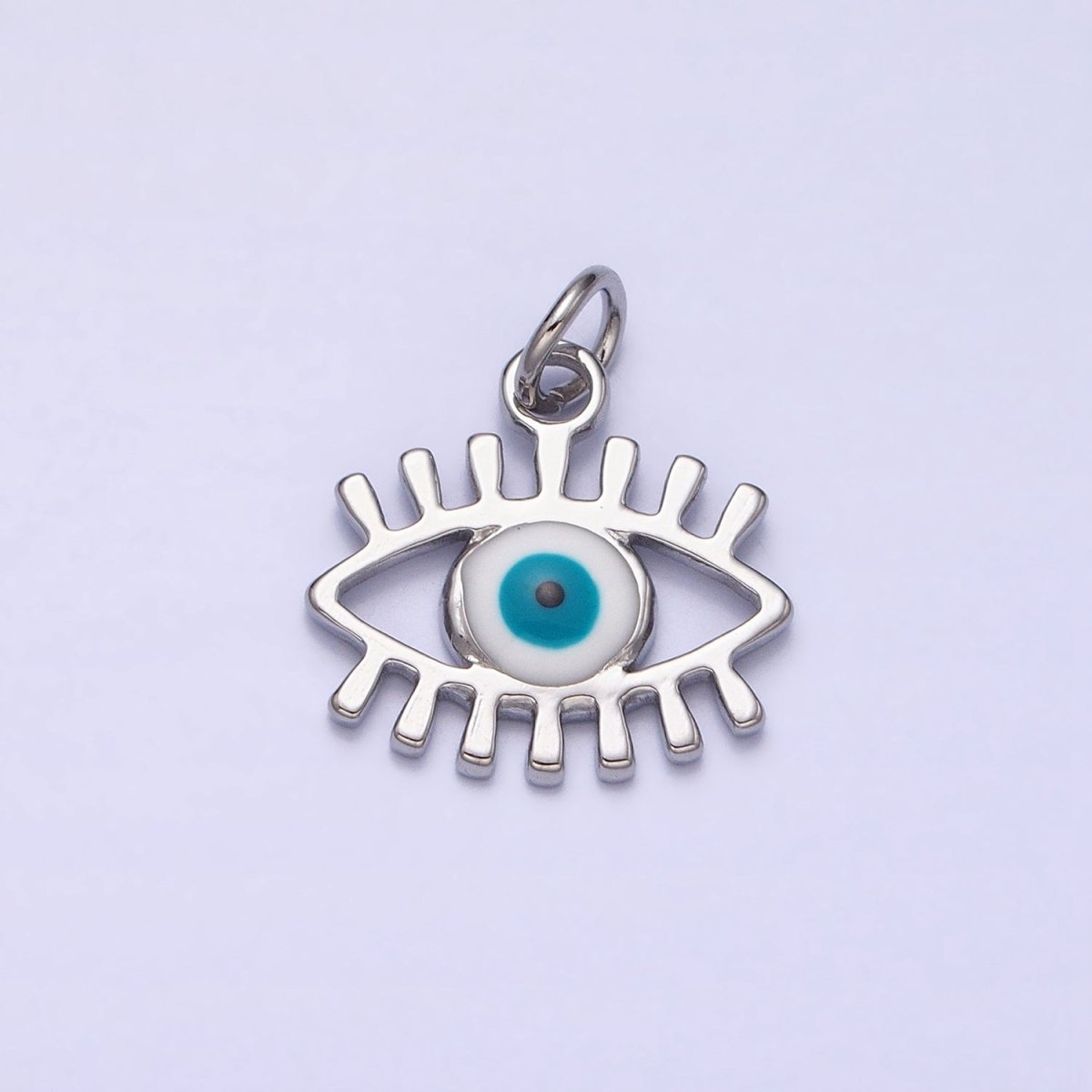 Mini Gold Evil Eye Charm for Amulet Protection Jewelry AC442 - DLUXCA