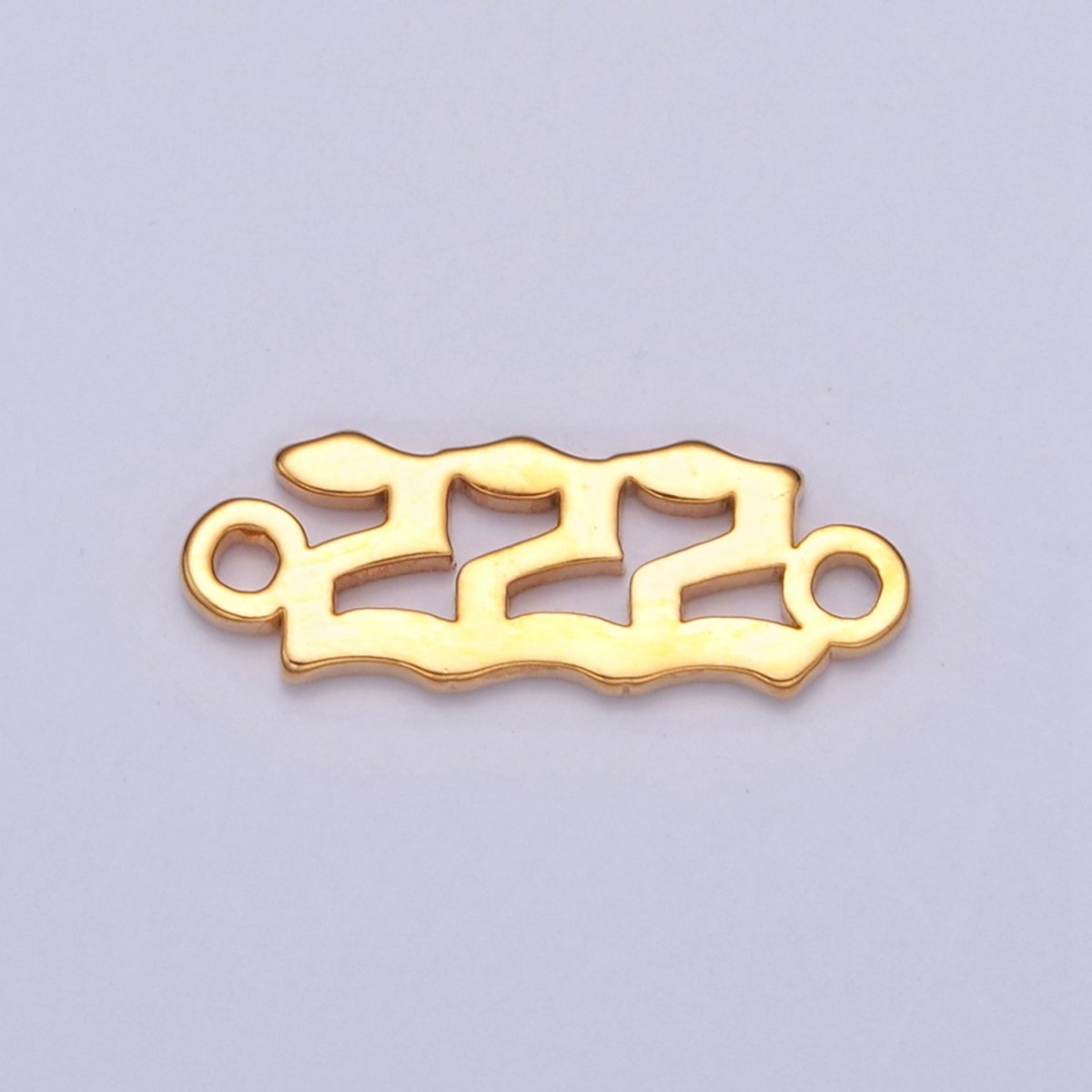 Mini Gold Filled Angel Number Charm Connector Lucky Number for Necklace Bracelet Component G-856~G-864 - DLUXCA