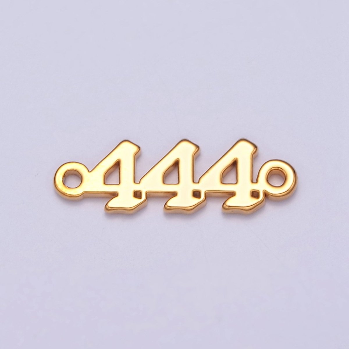 Mini Gold Filled Angel Number Charm Connector Lucky Number for Necklace Bracelet Component G-856~G-864 - DLUXCA