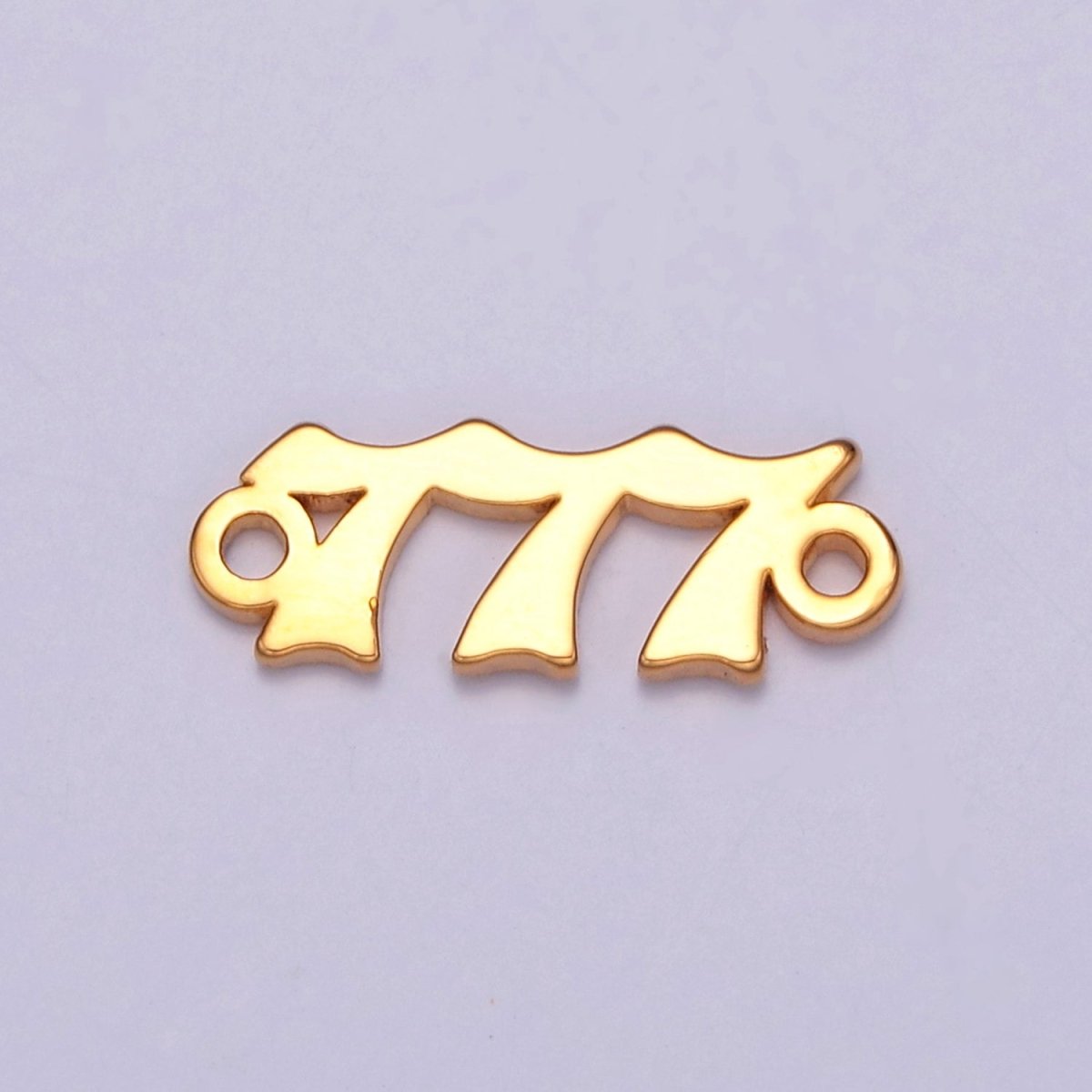 Mini Gold Filled Angel Number Charm Connector Lucky Number for Necklace Bracelet Component G-856~G-864 - DLUXCA