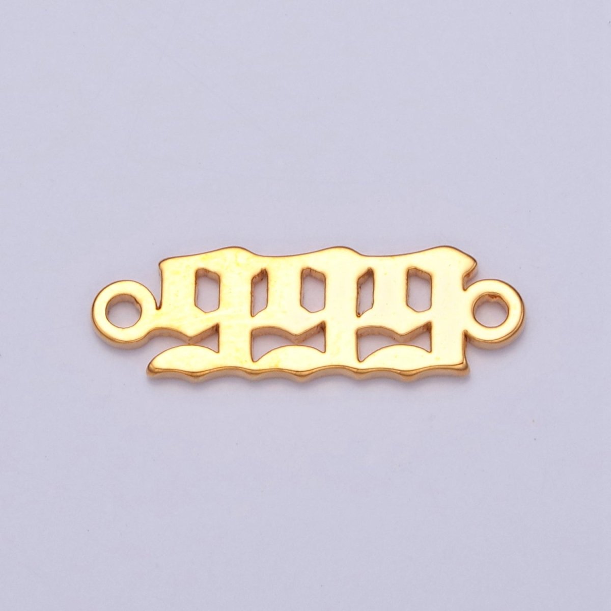 Mini Gold Filled Angel Number Charm Connector Lucky Number for Necklace Bracelet Component G-856~G-864 - DLUXCA