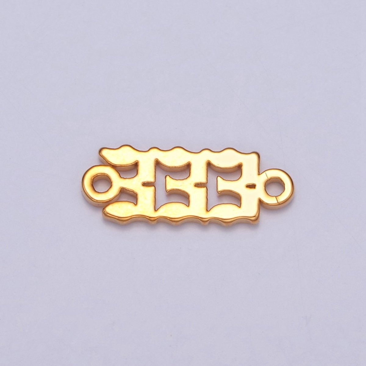 Mini Gold Filled Angel Number Charm Connector Lucky Number for Necklace Bracelet Component G-856~G-864 - DLUXCA
