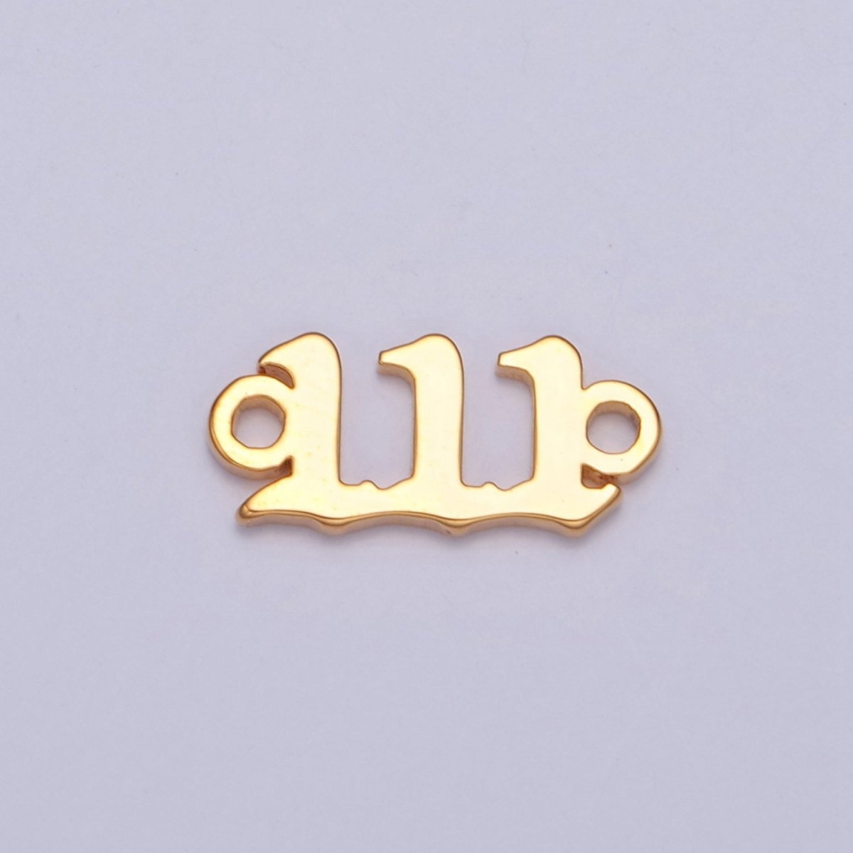 Mini Gold Filled Angel Number Charm Connector Lucky Number for Necklace Bracelet Component G-856~G-864 - DLUXCA