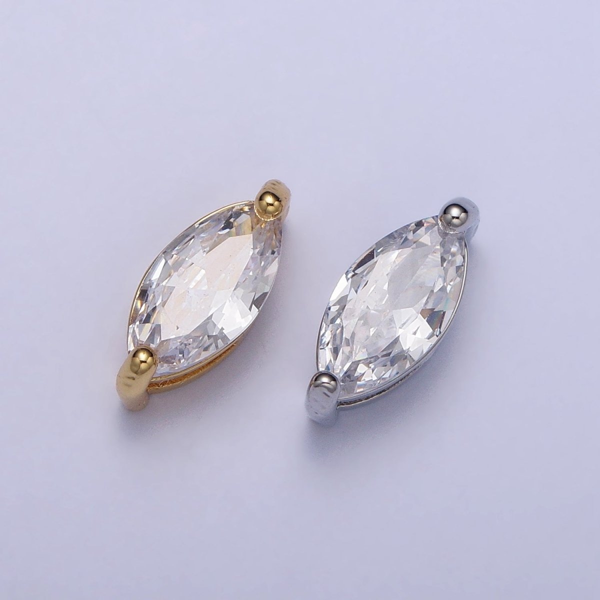 Mini Gold Filled Marquise Bead Spacer Connector 11.6 x 5.1mm for Bracelet Necklace B-816 B-817 - DLUXCA