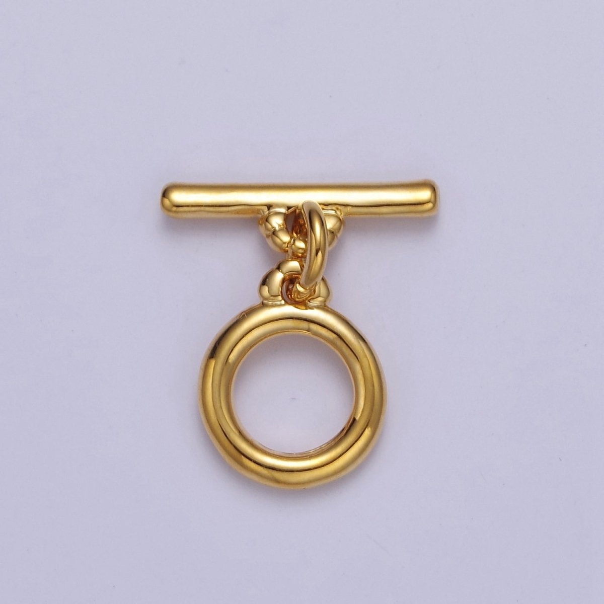 Mini Gold Round Toggle Clasp, Bracelet Necklace Jewelry Clasps, 24K Gold Filled OT Clasp L-715 L-716 - DLUXCA