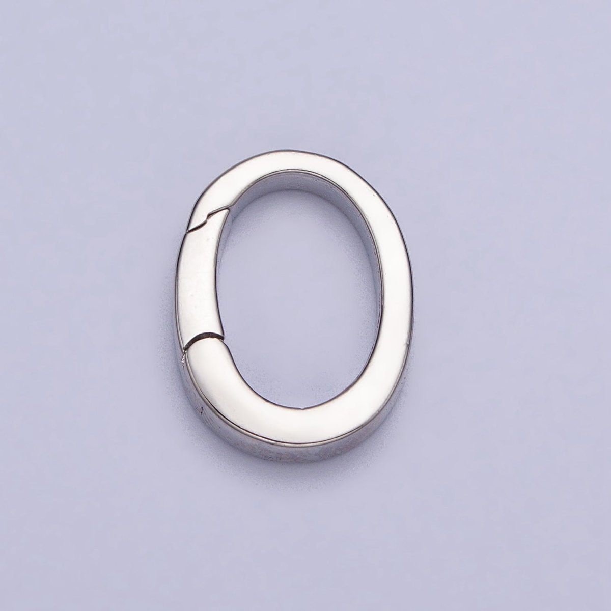 Mini Gold Spring Gate Ring, Push Gate ring 13.4 x 17.5mm Oval Ring Charm Holder Gold Clasp for Jewelry Clasp Z-305 Z-306 - DLUXCA