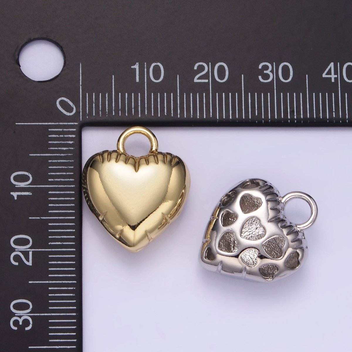 Mini Heart Balloon Charm 14K Gold Filled Love Pendant | W499 - DLUXCA