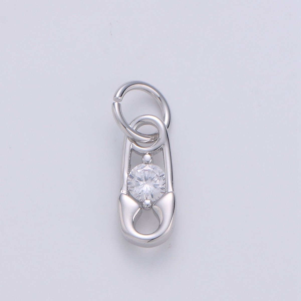 Mini Safety Pin Charm in 24K Gold Filled for Necklace Bracelet Earring Supply D-556 D-557 - DLUXCA