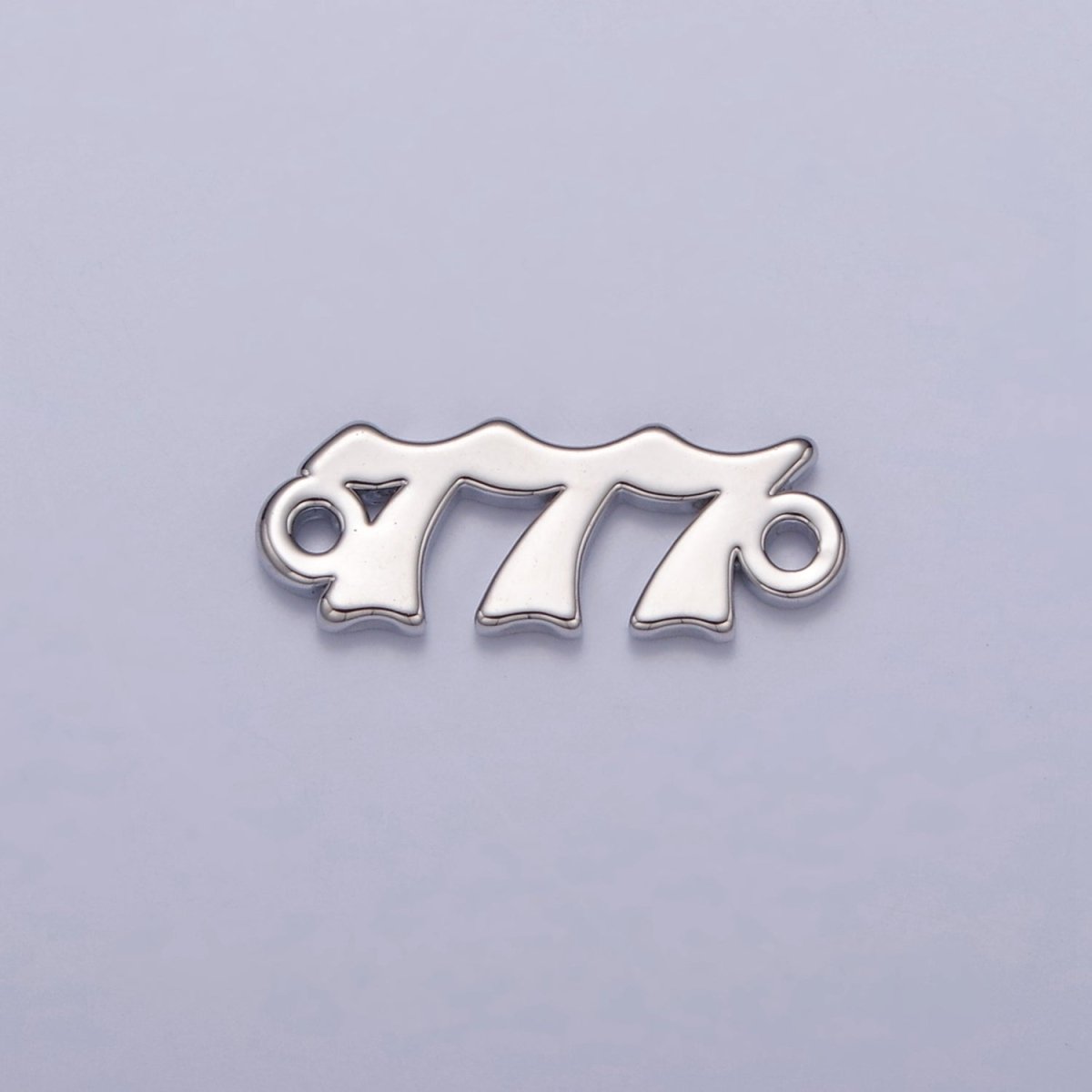 Mini Silver Angel Number Charm Connector Lucky Number for Necklace Bracelet Component G-847~G-855 - DLUXCA