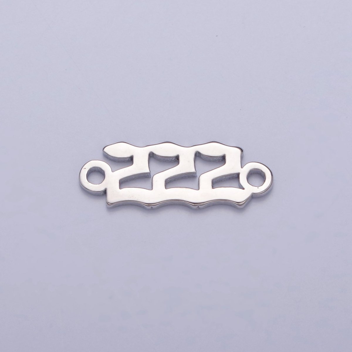 Mini Silver Angel Number Charm Connector Lucky Number for Necklace Bracelet Component G-847~G-855 - DLUXCA