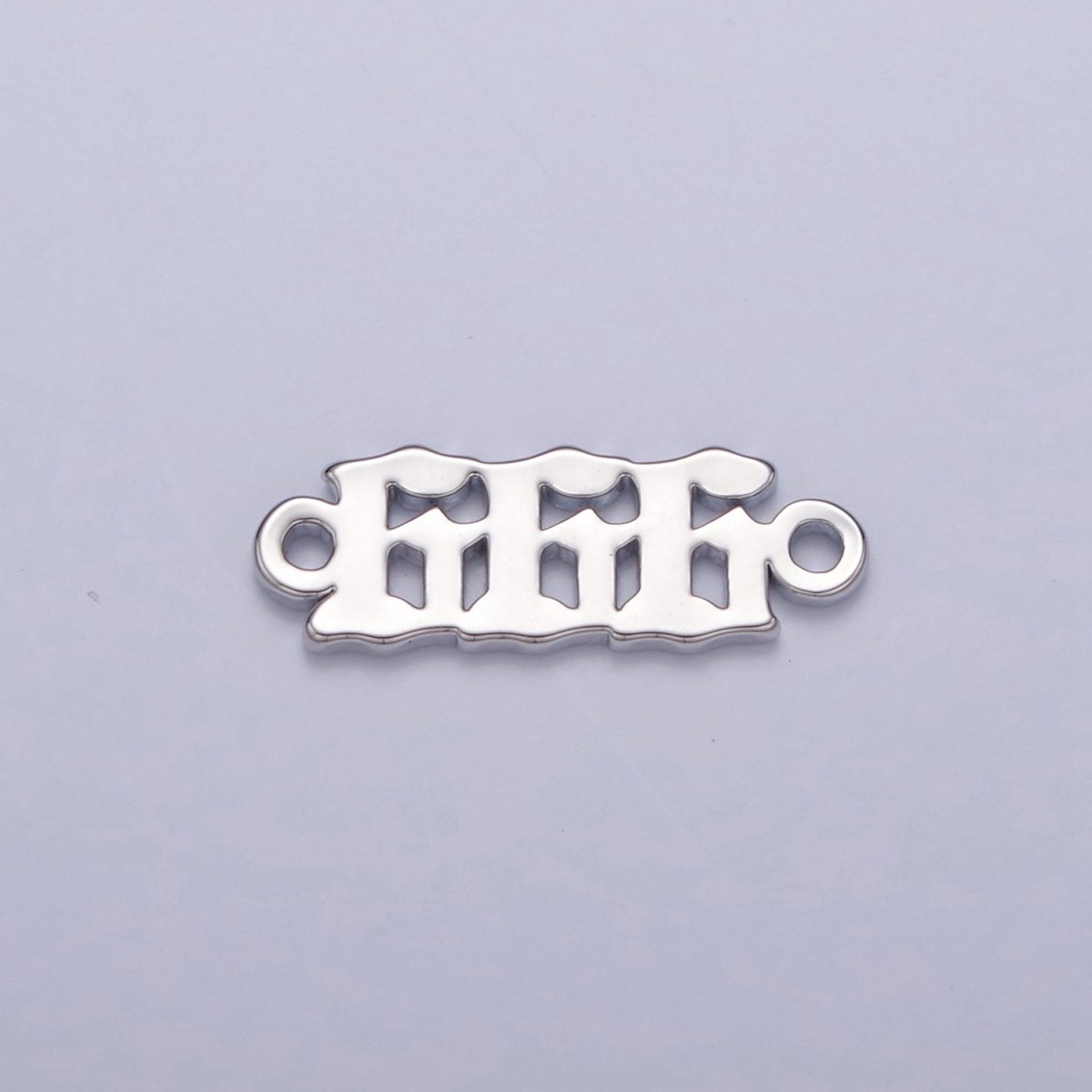 Mini Silver Angel Number Charm Connector Lucky Number for Necklace Bracelet Component G-847~G-855 - DLUXCA