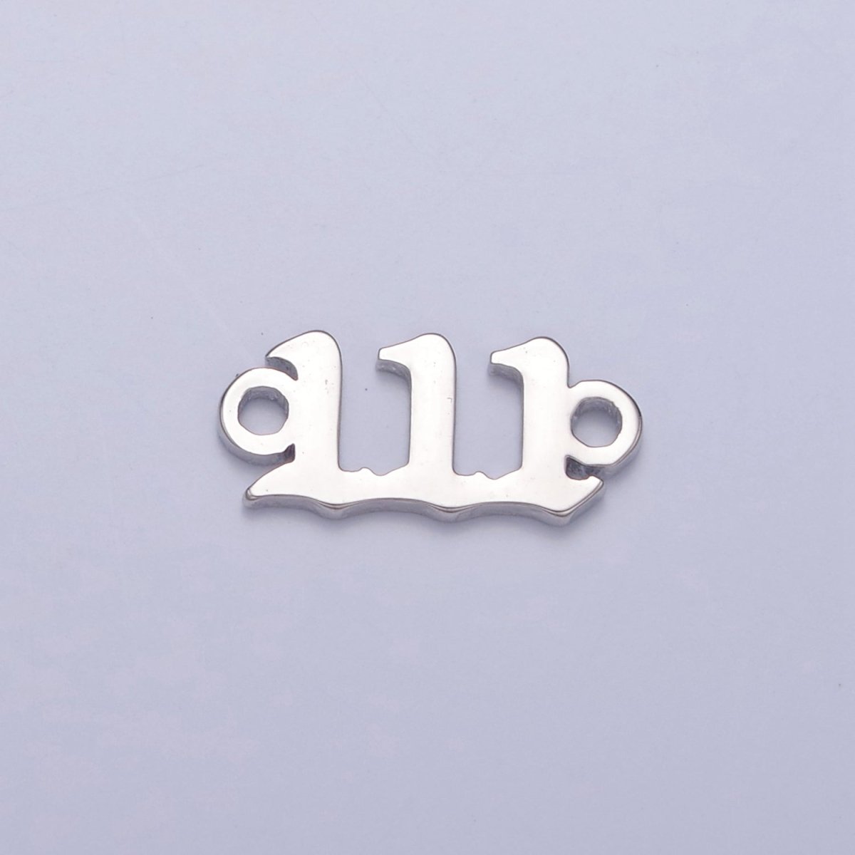 Mini Silver Angel Number Charm Connector Lucky Number for Necklace Bracelet Component G-847~G-855 - DLUXCA