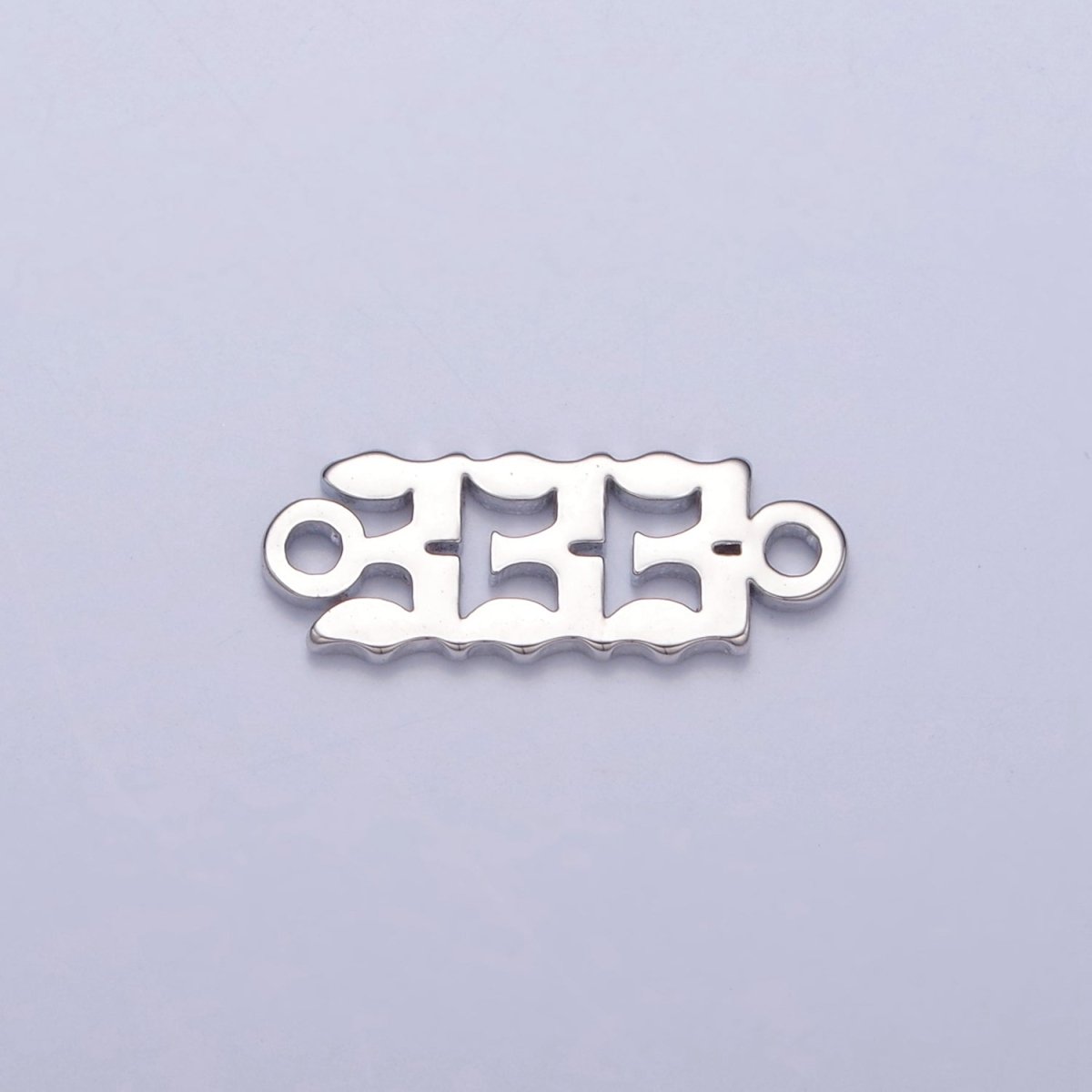 Mini Silver Angel Number Charm Connector Lucky Number for Necklace Bracelet Component G-847~G-855 - DLUXCA