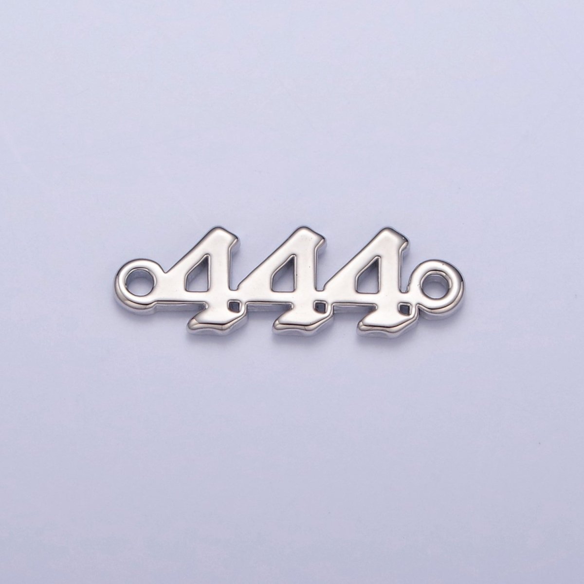 Mini Silver Angel Number Charm Connector Lucky Number for Necklace Bracelet Component G-847~G-855 - DLUXCA