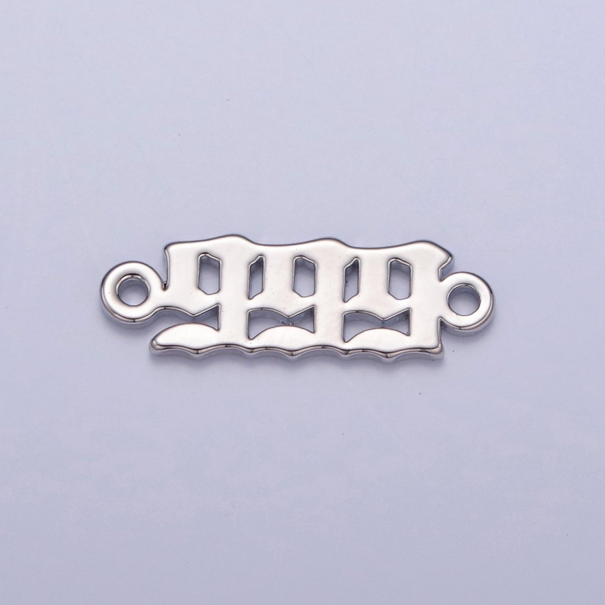 Mini Silver Angel Number Charm Connector Lucky Number for Necklace Bracelet Component G-847~G-855 - DLUXCA