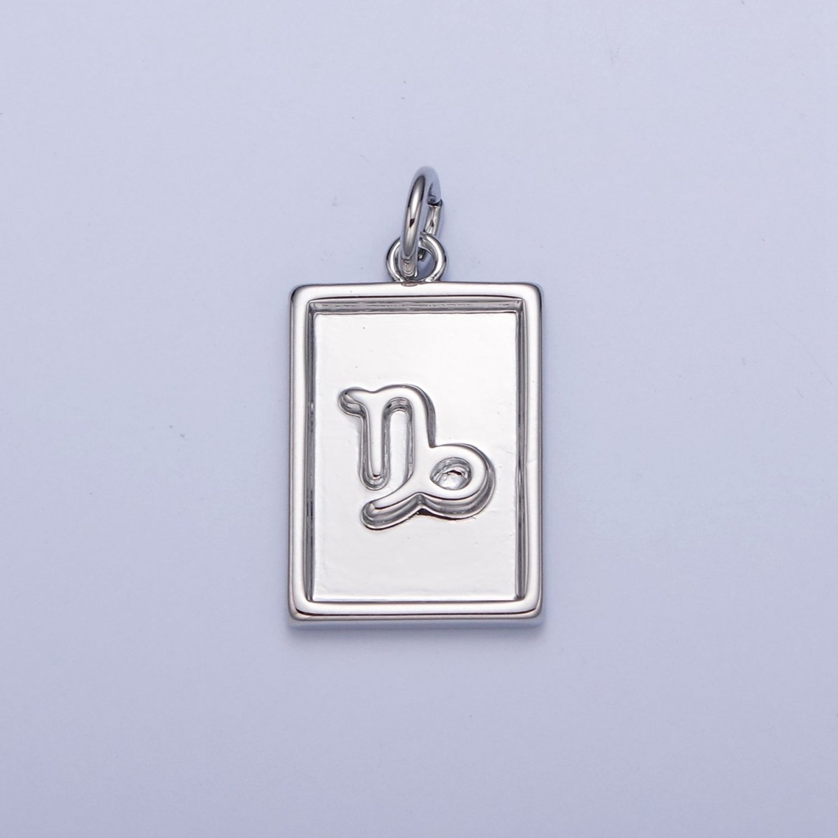 Mini Silver Tag Zodiac Charm Dainty Astrological Zodiac Signs Add on Charm W-216~W-227 - DLUXCA