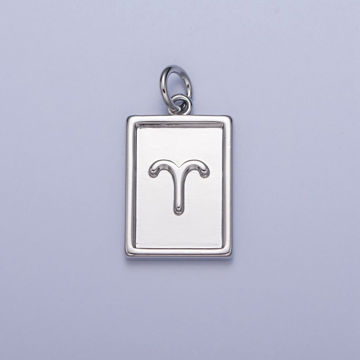 Mini Silver Tag Zodiac Charm Dainty Astrological Zodiac Signs Add on Charm W-216~W-227 - DLUXCA