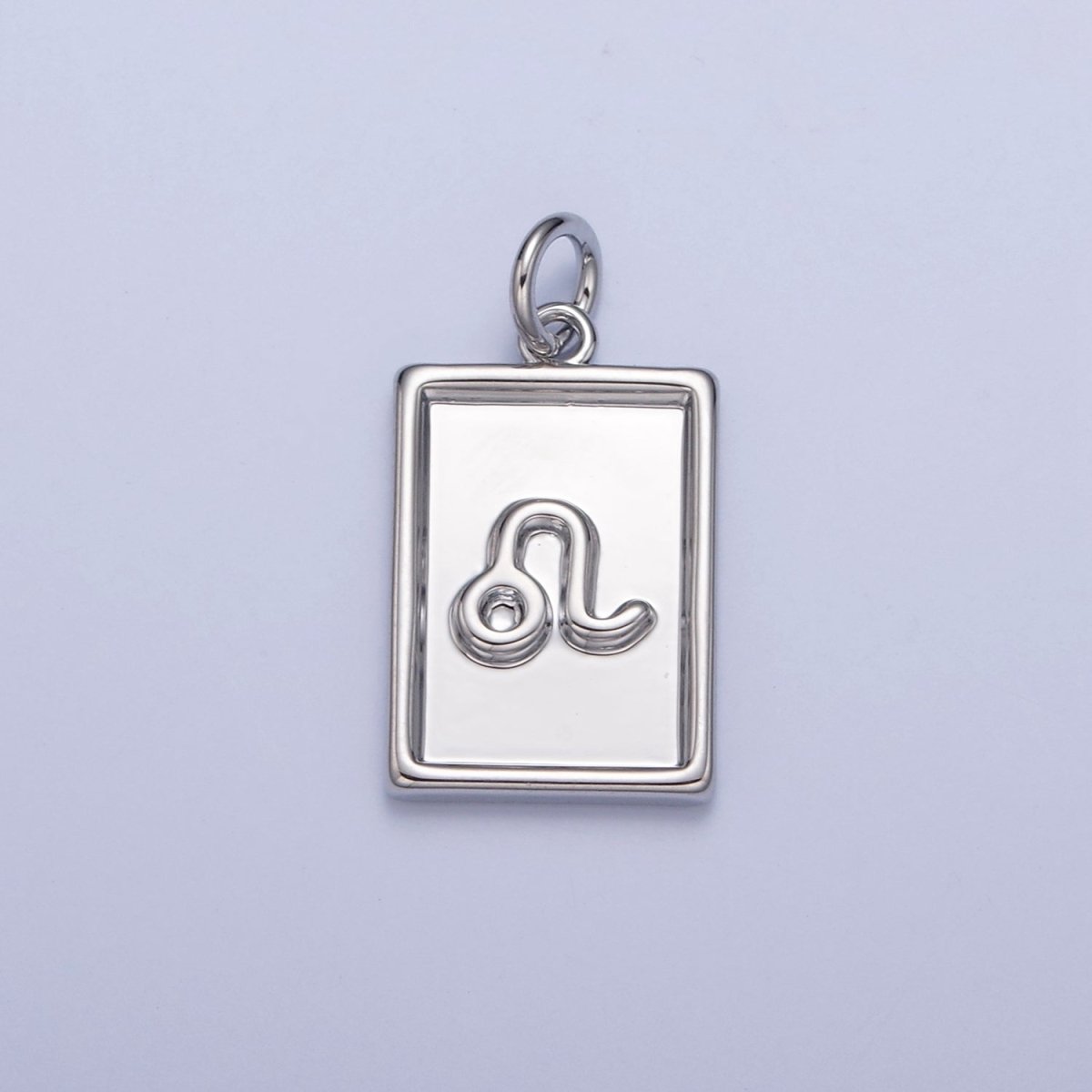 Mini Silver Tag Zodiac Charm Dainty Astrological Zodiac Signs Add on Charm W-216~W-227 - DLUXCA