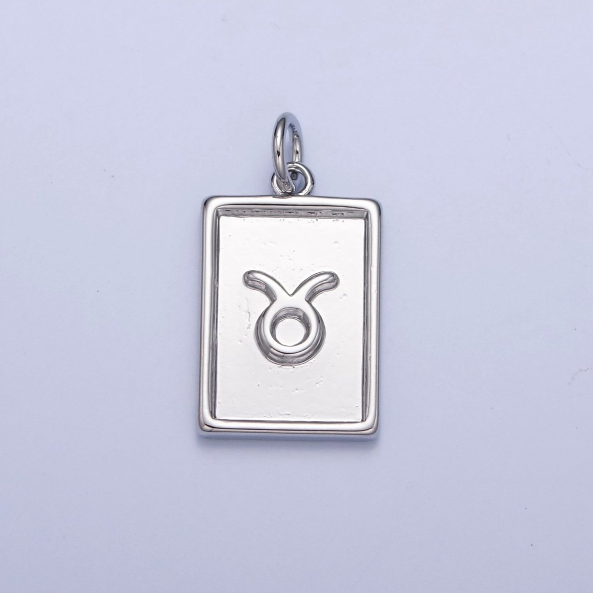 Mini Silver Tag Zodiac Charm Dainty Astrological Zodiac Signs Add on Charm W-216~W-227 - DLUXCA