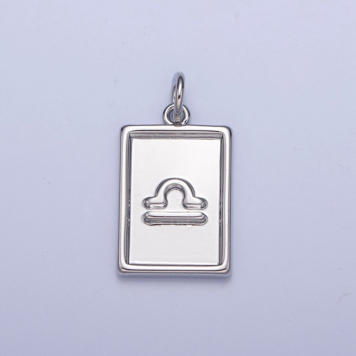 Mini Silver Tag Zodiac Charm Dainty Astrological Zodiac Signs Add on Charm W-216~W-227 - DLUXCA