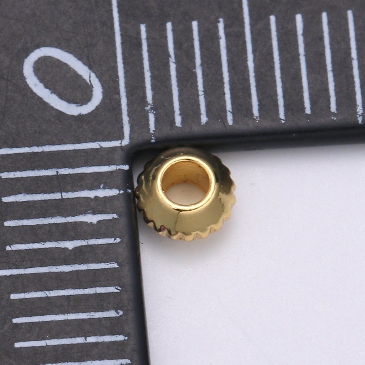 Mini Simple Golden Beads, Small Mini Plain Gold Filled Jewelry/Accessories Making Beads B398 - DLUXCA