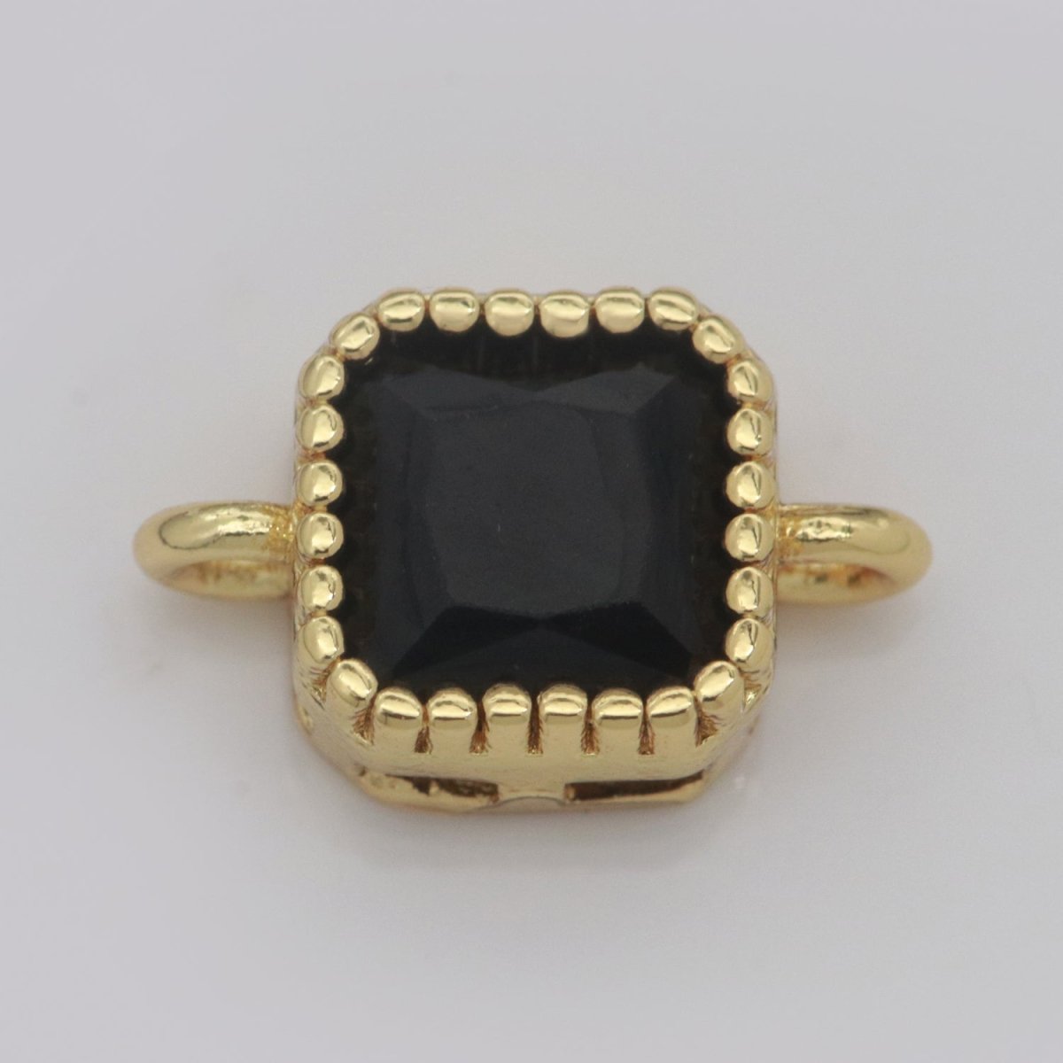 Mini Square Charm Connector Cubic Love Cz Colorful Link Connector for Necklace Bracelet Earring Supply N-025 - N-032 - DLUXCA