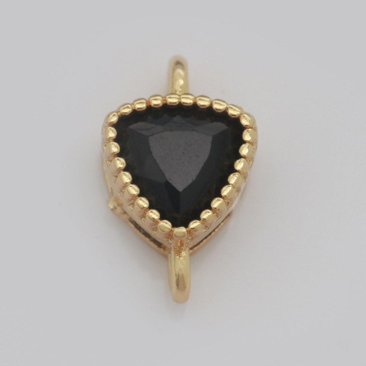 Mini Triangle Charm Connector Cubic Shield Cz Colorful Link Connector for Necklace Bracelet Earring Supply N-033 - N-040 - DLUXCA