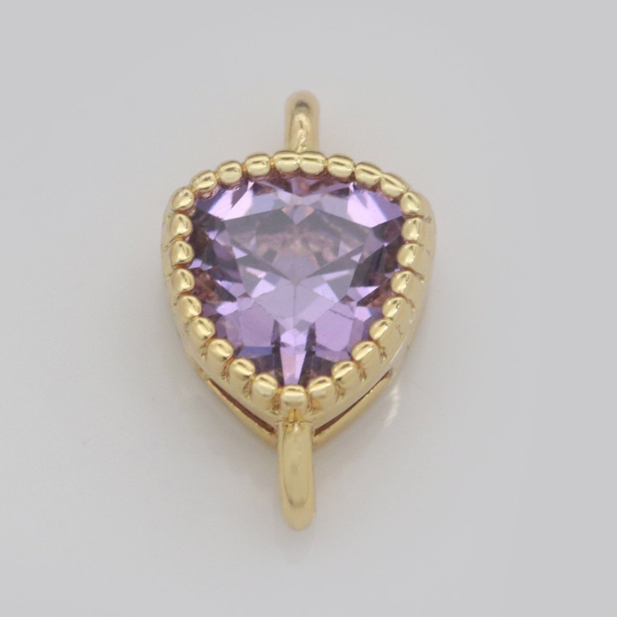 Mini Triangle Charm Connector Cubic Shield Cz Colorful Link Connector for Necklace Bracelet Earring Supply N-033 - N-040 - DLUXCA