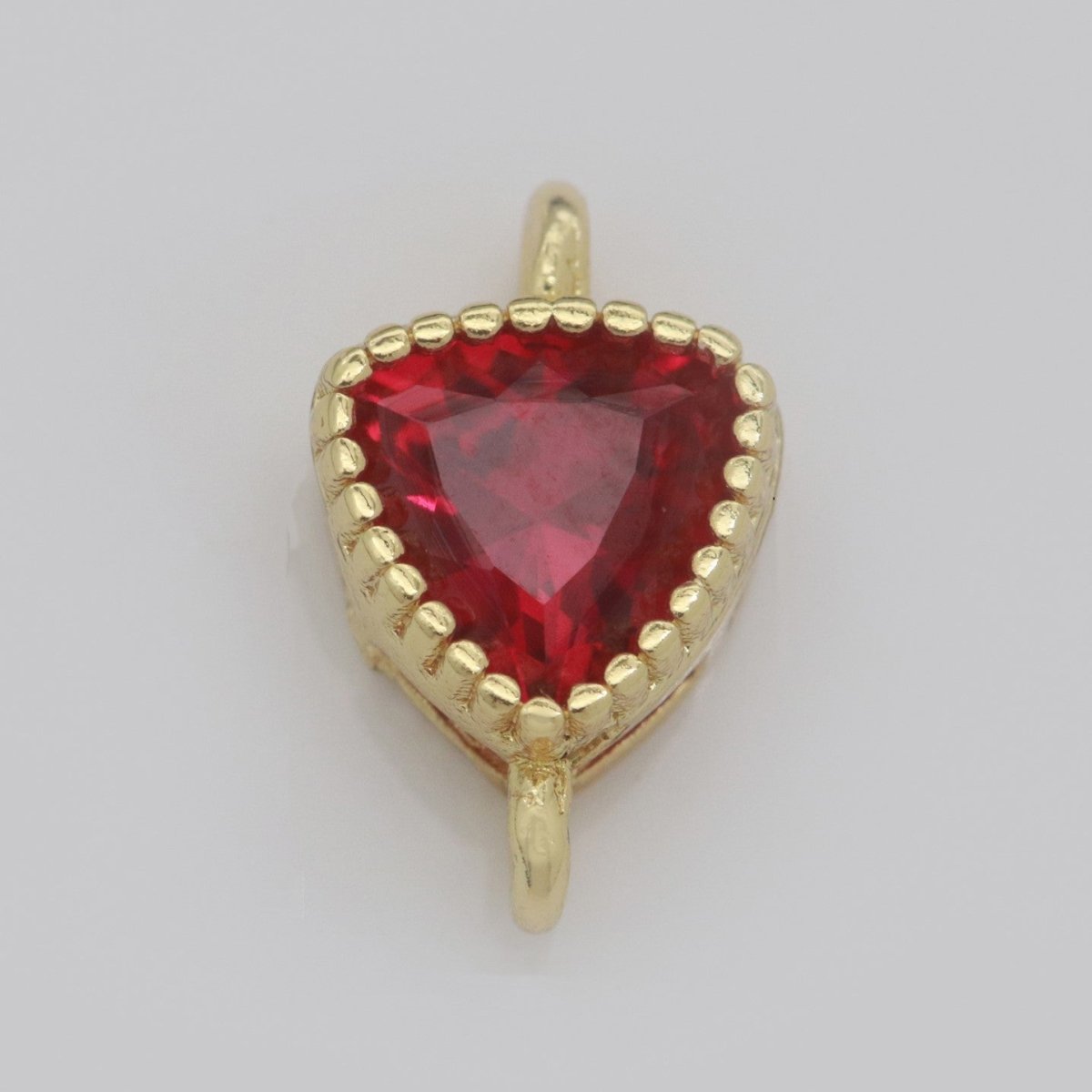 Mini Triangle Charm Connector Cubic Shield Cz Colorful Link Connector for Necklace Bracelet Earring Supply N-033 - N-040 - DLUXCA