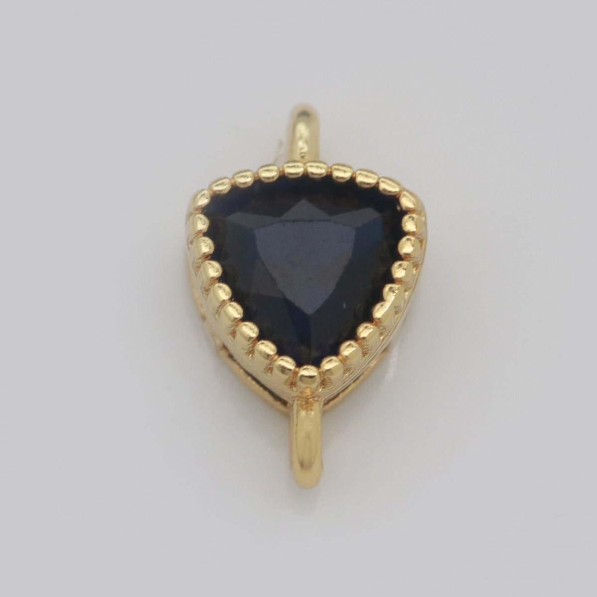 Mini Triangle Charm Connector Cubic Shield Cz Colorful Link Connector for Necklace Bracelet Earring Supply N-033 - N-040 - DLUXCA