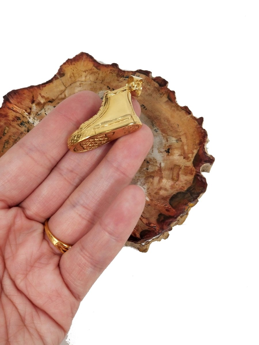 Miniature Converse Pendant Gold / Silver, All star shoes, Small Miniature Converse Chuck Taylor Pendant Charm for Jewelry Making J-614 - DLUXCA