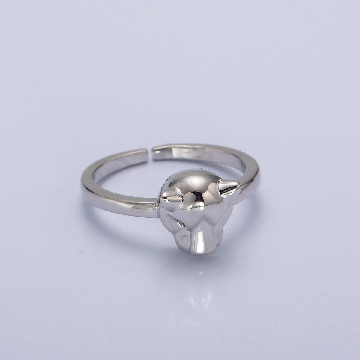 Minimalist 24K Gold Filled Jungle Panther Ring in Gold & Silver O-796 O-797 - DLUXCA