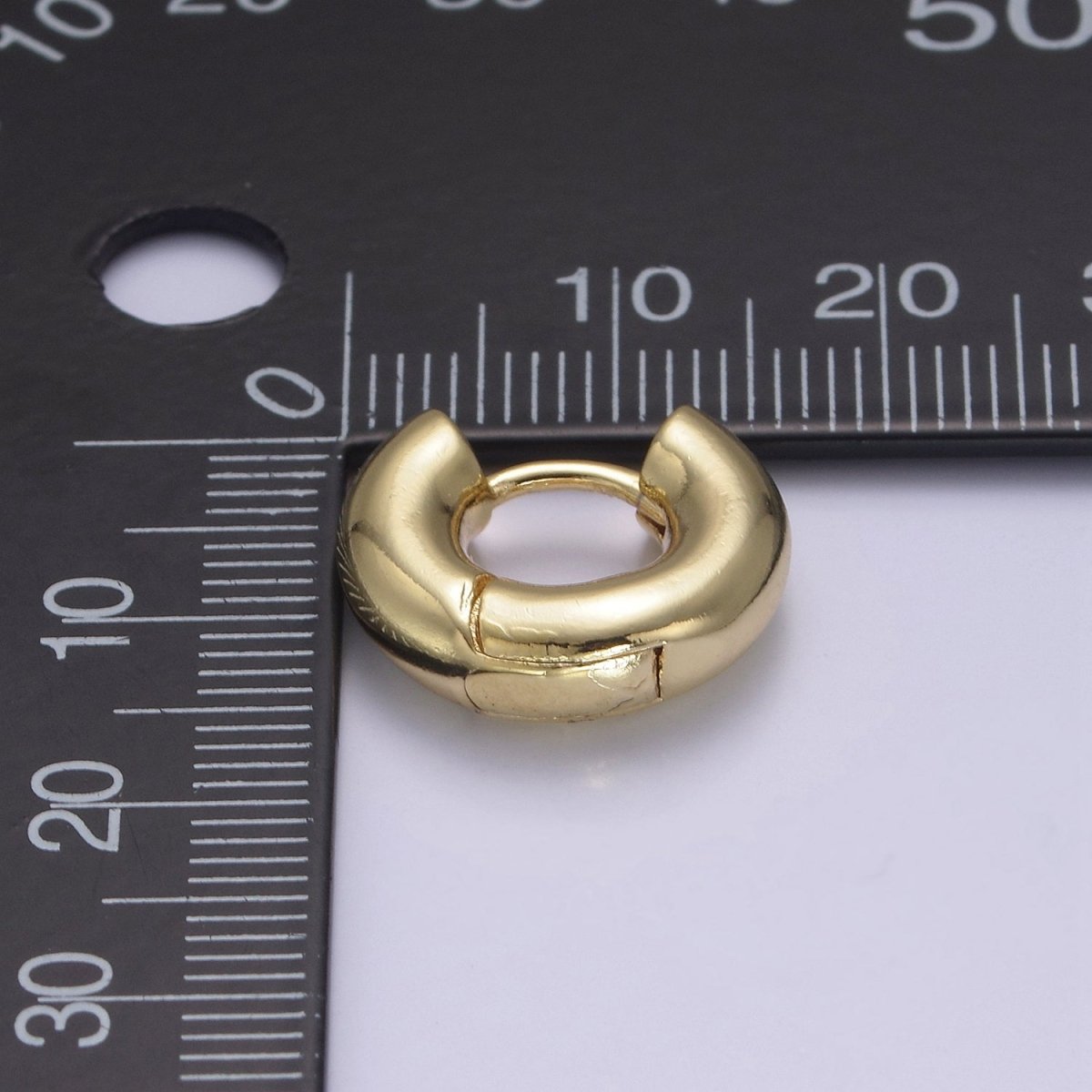 Minimalist Earring Gold Hoop Earrings • Perfect Simple Earrings For Her • Gifts for Her T-362, T-363 - DLUXCA