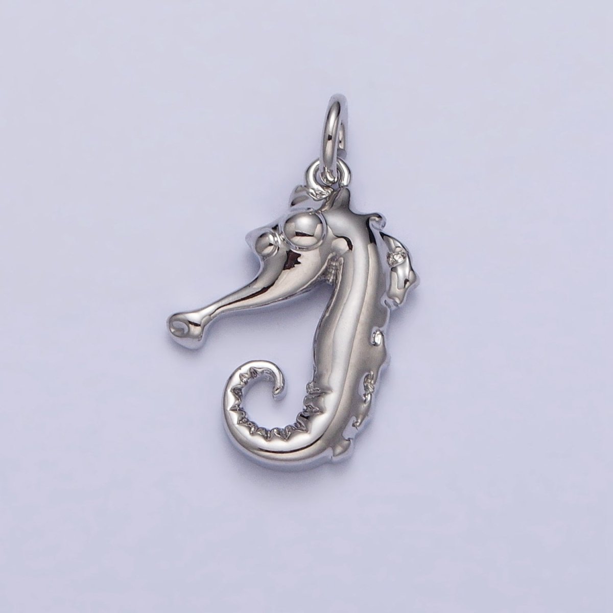 Minimalist Seahorse Ocean Wildlife Charm in Gold & Silver | AC187 AC188 - DLUXCA