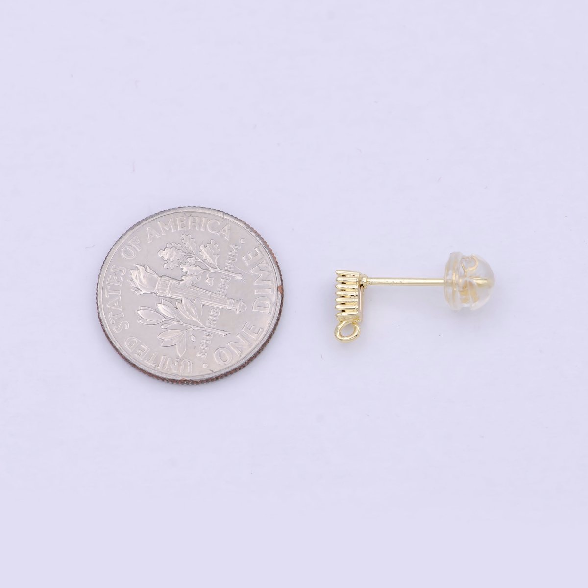 Minimalistic Black CZ Stud Chain Link Earrings, Small Stud Earrings, black Cz Earrings, Dainty Open Link Stud K-053 - DLUXCA