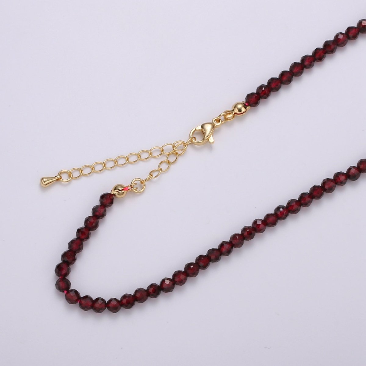 Multicolor Natural Gemstone Beads Morganite Amazonite Pink Rose Quartz Moonstone Purple Amethyst Necklace Ready To Wear | WA-012 Clearance Pricing - DLUXCA